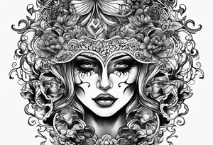 Scary tattoo that represents bipolar disorder tattoo idea