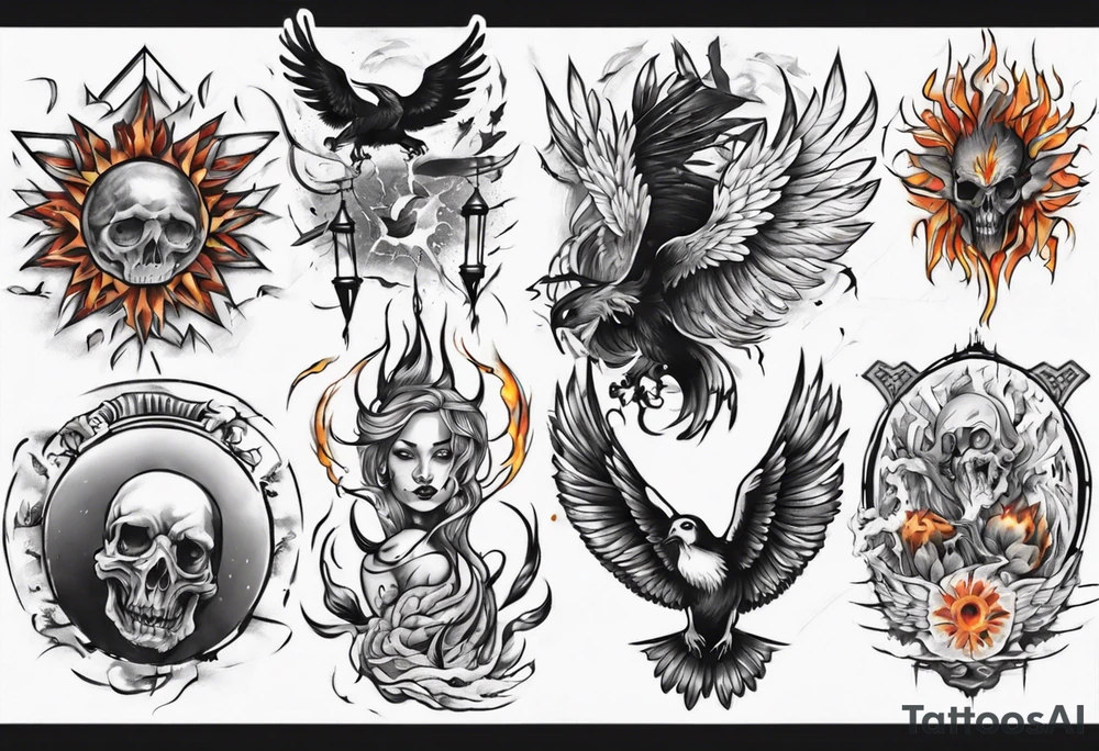 Light liberating people from fear tattoo idea