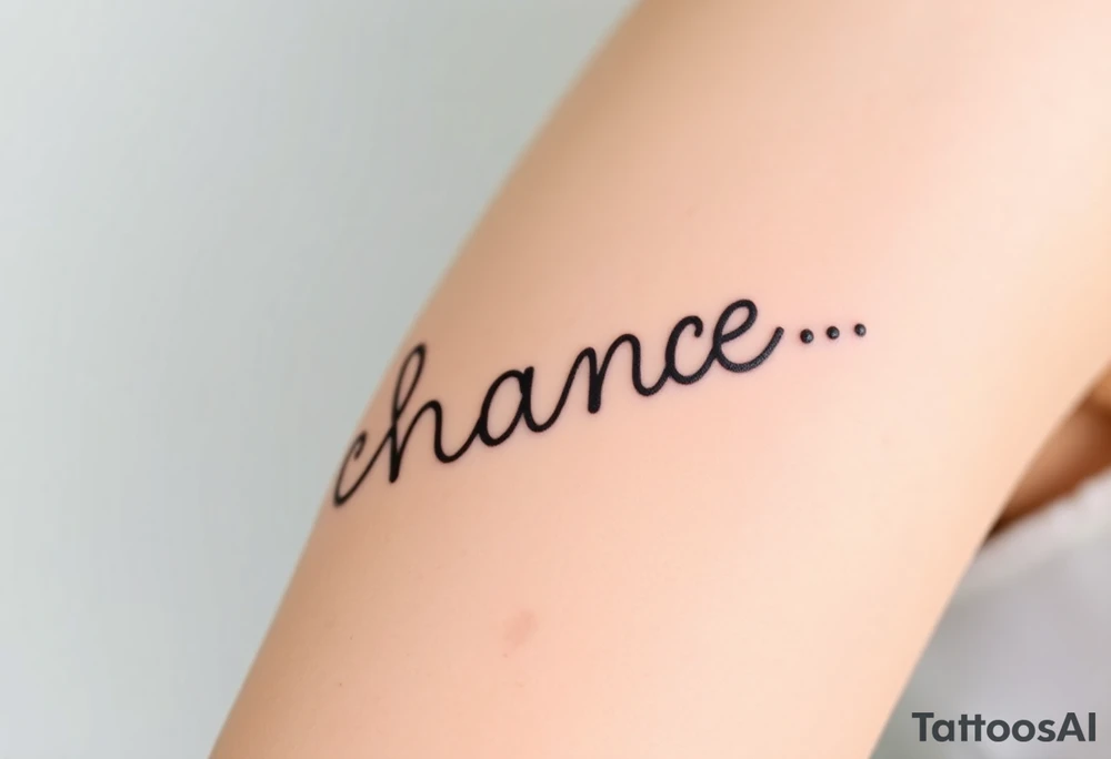 chance tattoo idea
