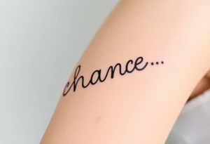 chance tattoo idea