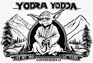 Yoda it was my camp name as a camp counselor tattoo idea