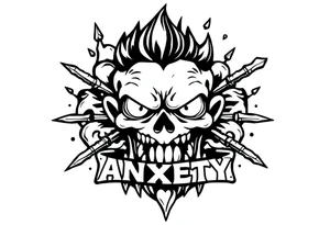 action beats anxiety tattoo idea