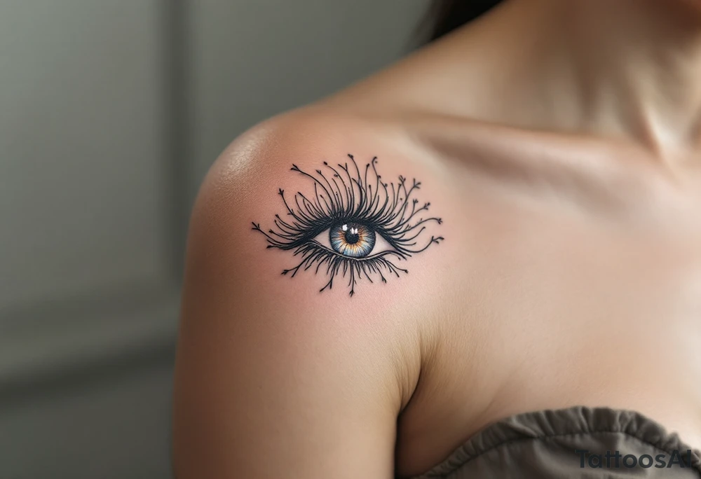 Tattoo in eye tattoo idea