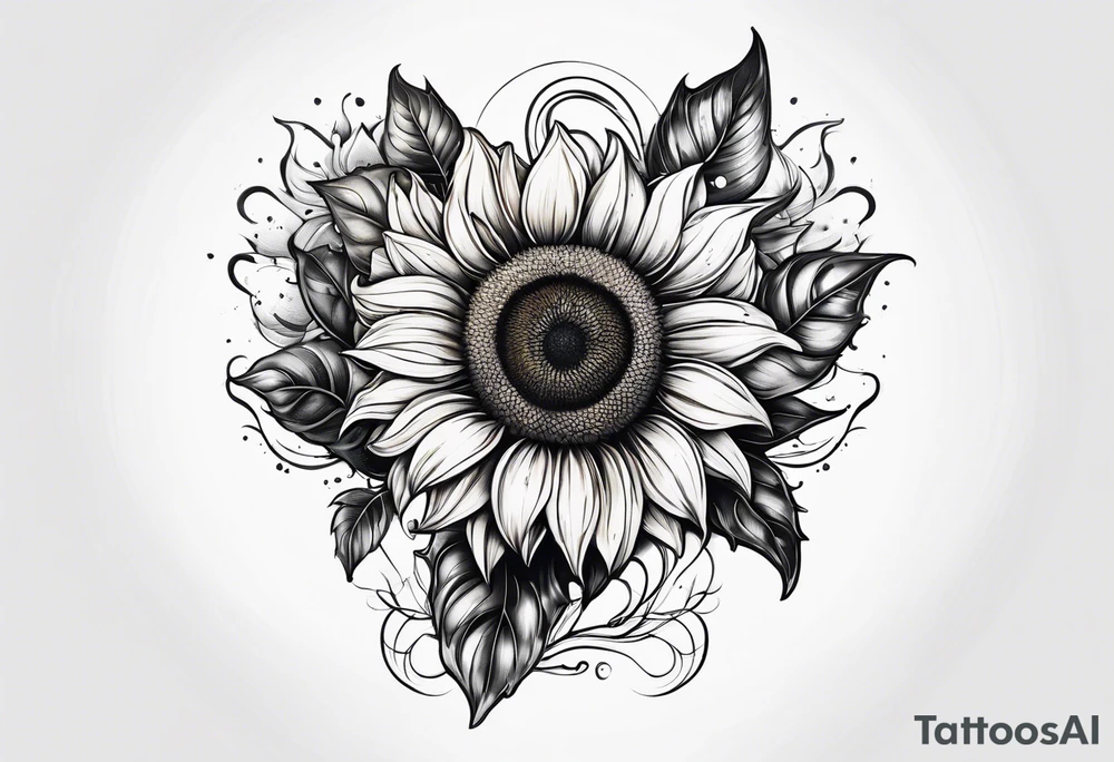 flower, sunflower, tattoo idea