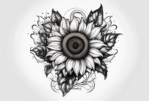 flower, sunflower, tattoo idea