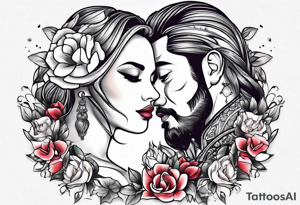 Couple tattoo tattoo idea