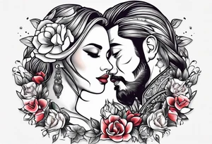 Couple tattoo tattoo idea