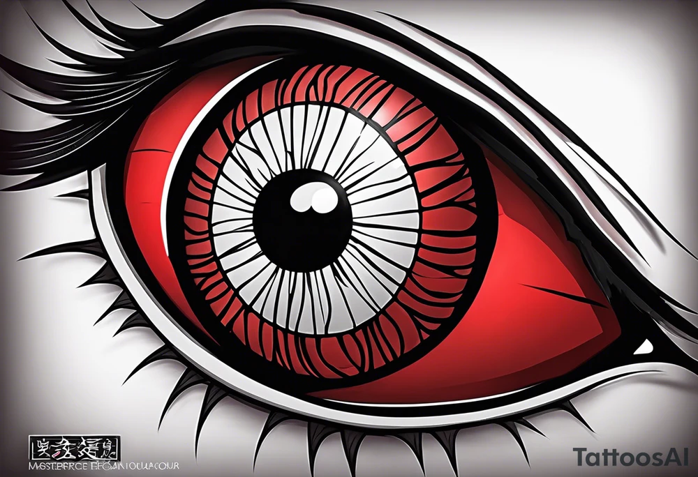 Sharingan eyes tattoo idea