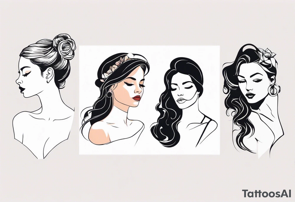 Tattoo that follows the collarbone showing evolution of women tattoo idea