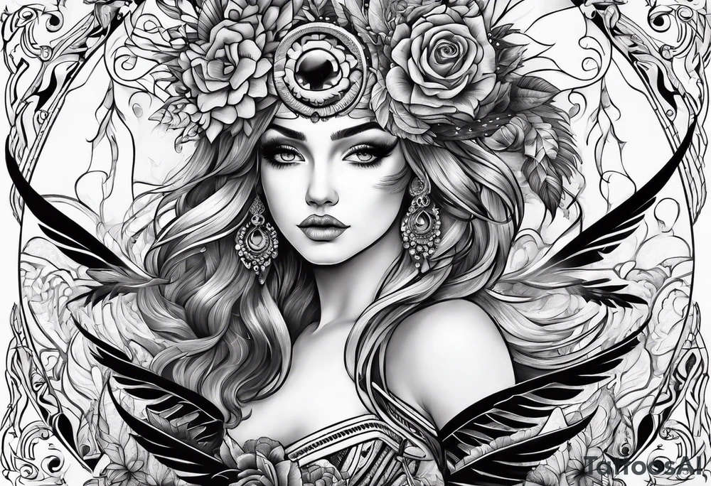 Psychedelic tattoo idea