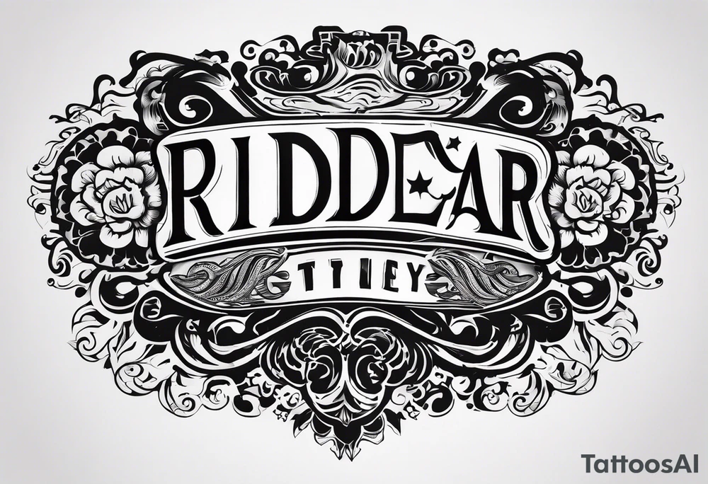 “RIDER” tattoo idea
