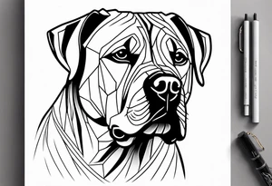 Dogs presa canario tattoo idea