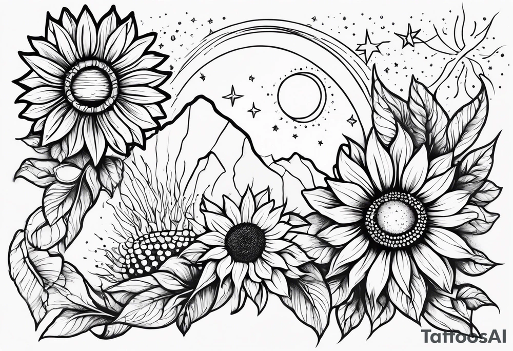 I’m a Capricorn I love sunflowers, stars and set sunsets I also think a Cassiopeia consultation  is tired to me name starts with a W I have 3 kids 1 boy and 2 girls for my  fore arm tattoo idea