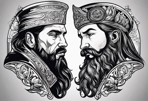 battle between life and death tattoo idea
