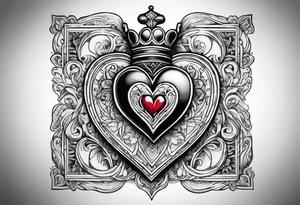 Jack of hearts card tattoo idea