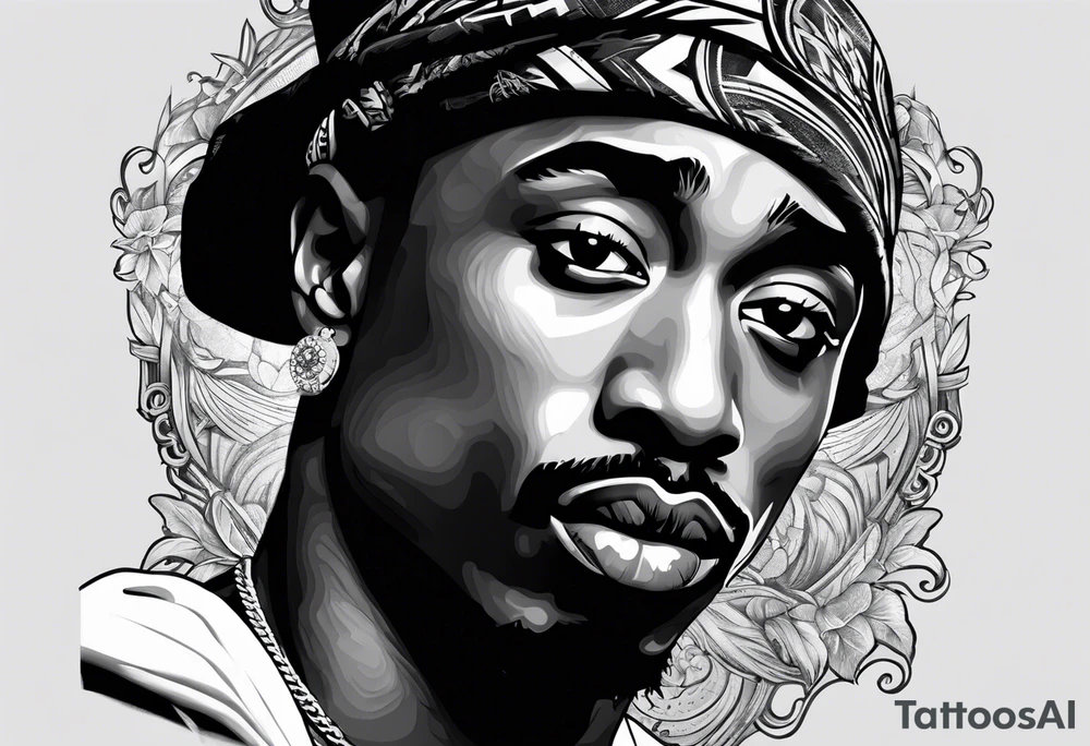 2pac tattoo idea