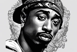 2pac tattoo idea