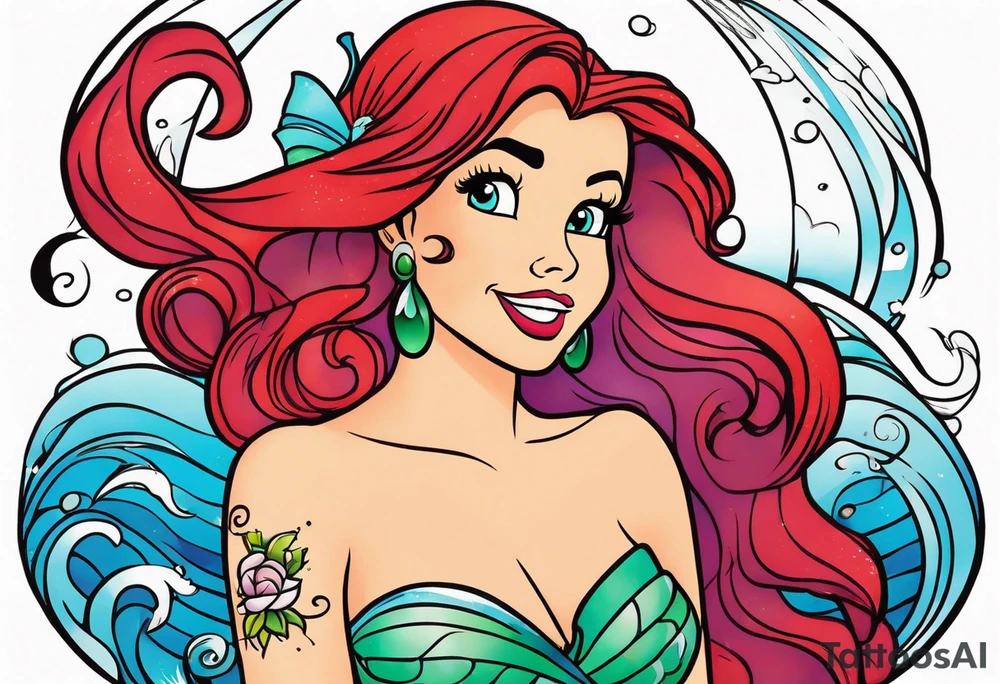 Ariel, transformation tattoo idea