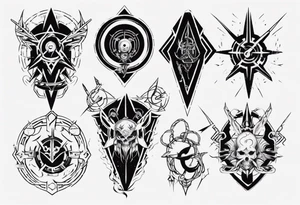 cyber sigilism tattoo idea