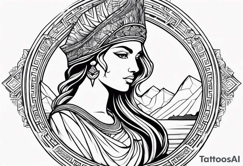 greek goddess tattoo idea