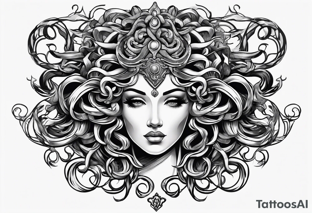 Medusa head tattoo idea