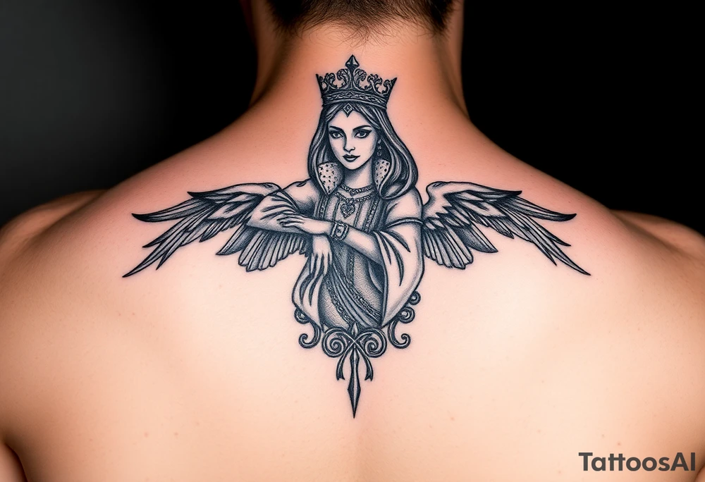 Queen of Hearts tattoo idea