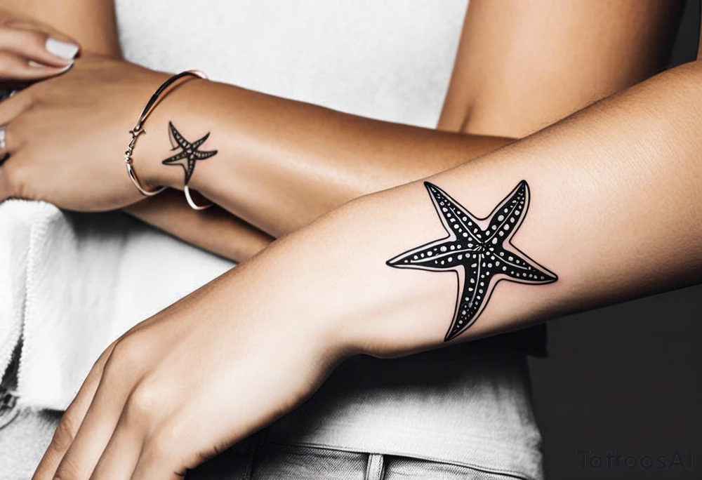 Starfish bracelet tattoo idea