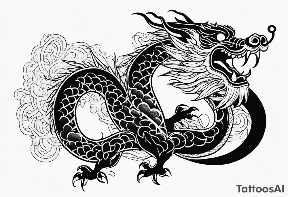 Traditional Chinese Dragon tattoo idea