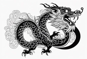Traditional Chinese Dragon tattoo idea
