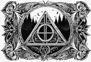 the deathly hallows tattoo idea