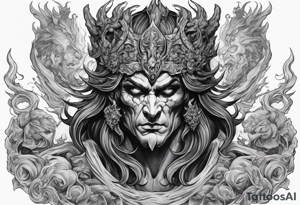 Hades in hell tattoo idea
