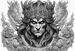 Hades in hell tattoo idea