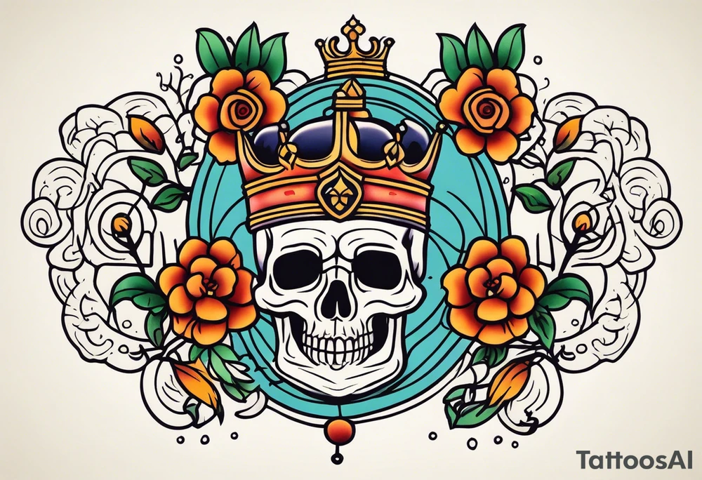 kingdom vintage tattoo style old school traditional tattoo idea