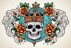 kingdom vintage tattoo style old school traditional tattoo idea