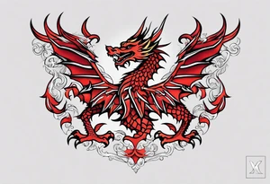 welsh dragon tattoo idea