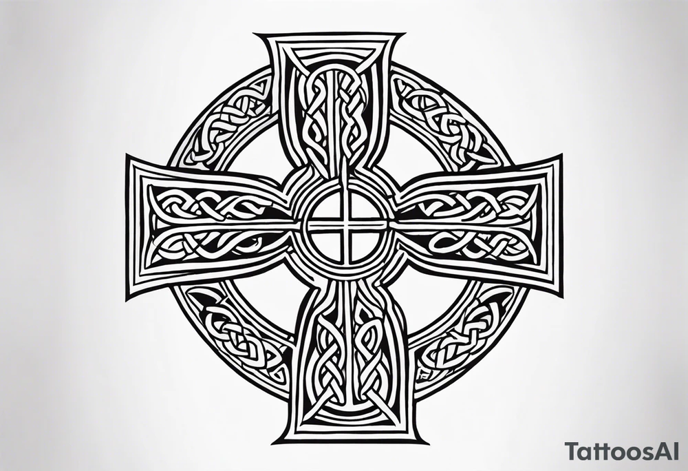 Celtic cross tattoo idea