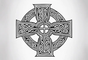 Celtic cross tattoo idea