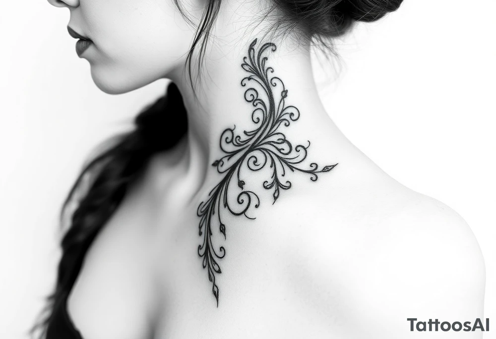 KARI going down side of face tattoo idea