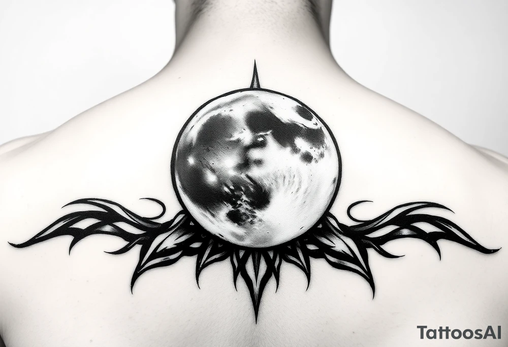 Moon tattoo tattoo idea