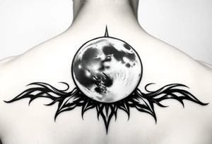Moon tattoo tattoo idea