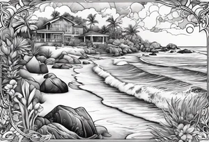 Beach tattoo idea
