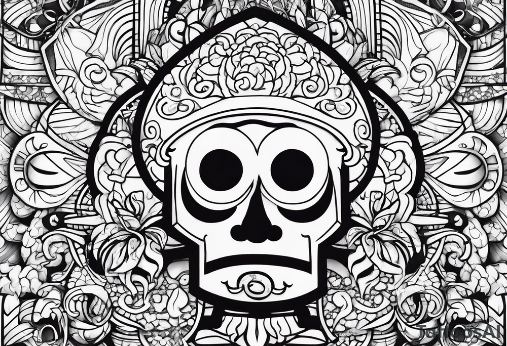SpongeBob and brain tattoo idea