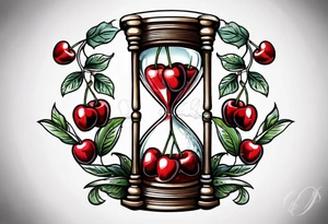 Cherry hourglass. tattoo idea