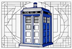 Tardis. Nothing around it. tattoo idea