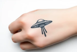 Small UFO tattoo idea