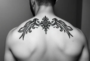 bondage fetish inspired full butt tattoo for a man tattoo idea