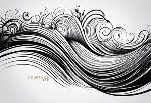 waveform of life tattoo idea