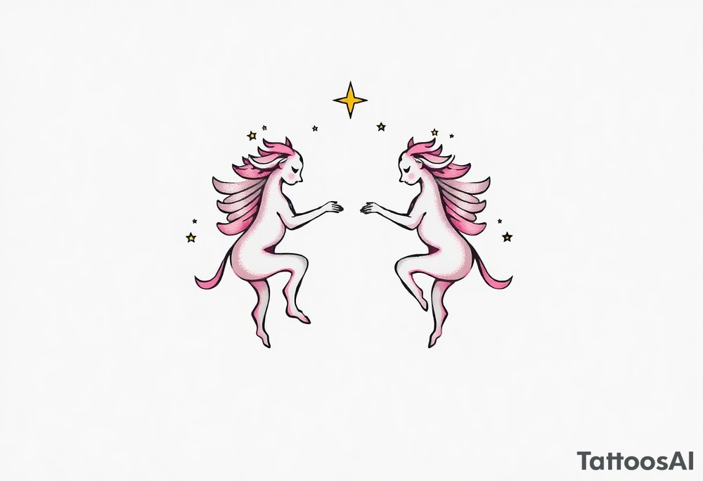 Gemini stars constellation tattoo idea