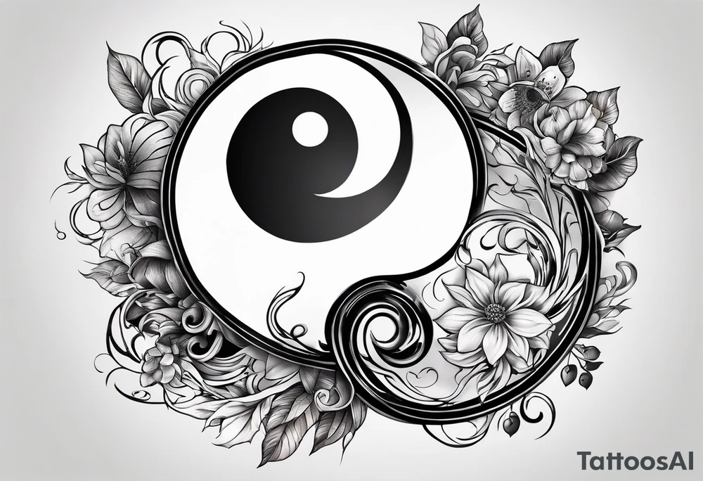 ying yang tattoo idea