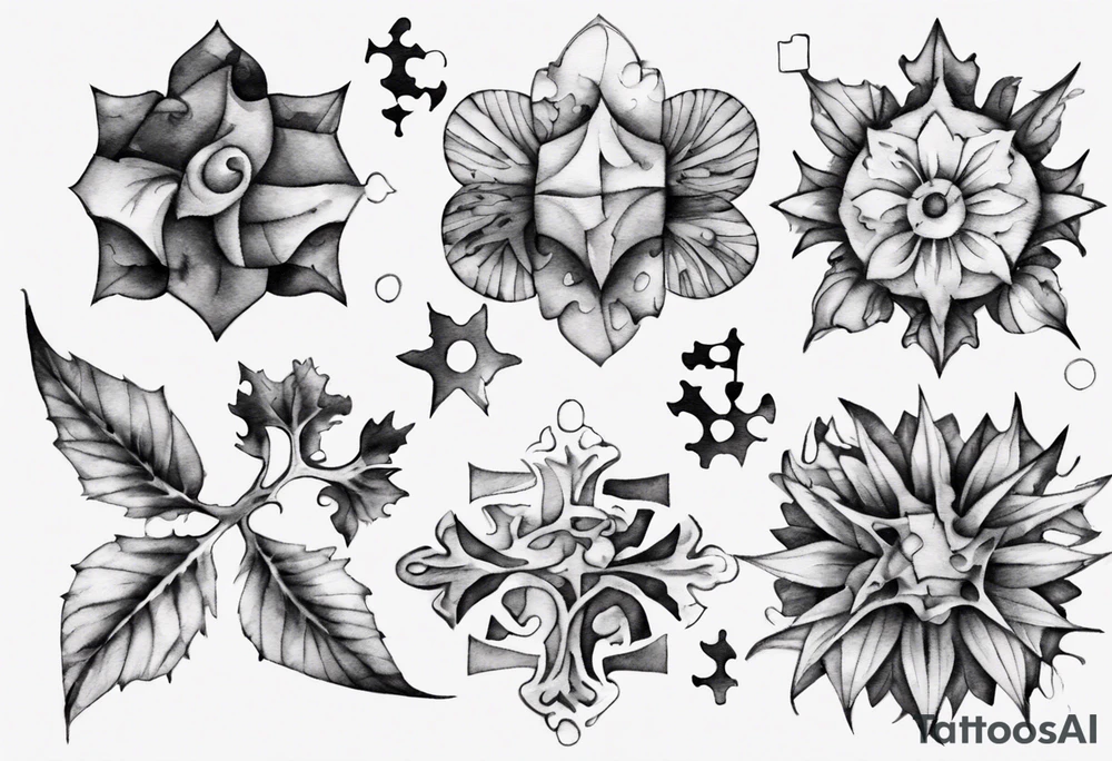jigsaw puzzle tattoo idea
